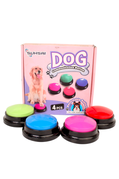Dog Buttons for Voice Record and Communication
