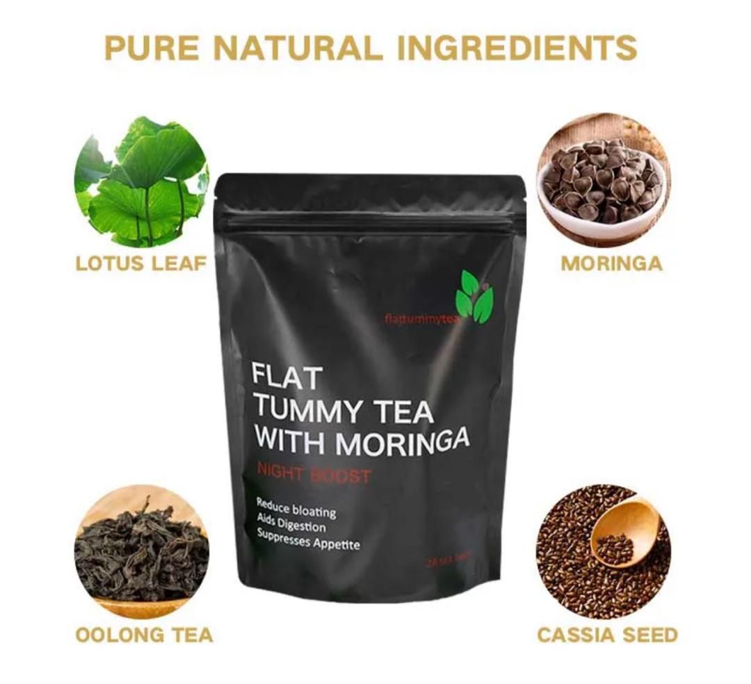 Flat tommy tea with moringa