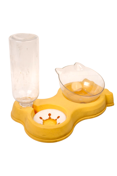 Cat Food Bowl With Water Tray