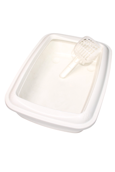 Large Cat Litter Tray Set with Bowls
