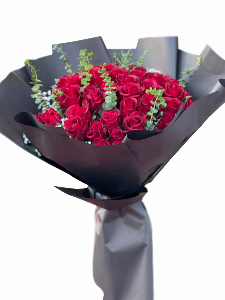 Red Roses Bouquet (Bunch of 30 Roses)