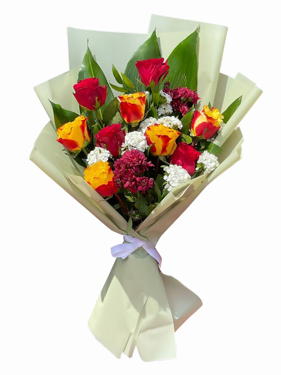 Mix Roses Bouquet (set of 10 roses)