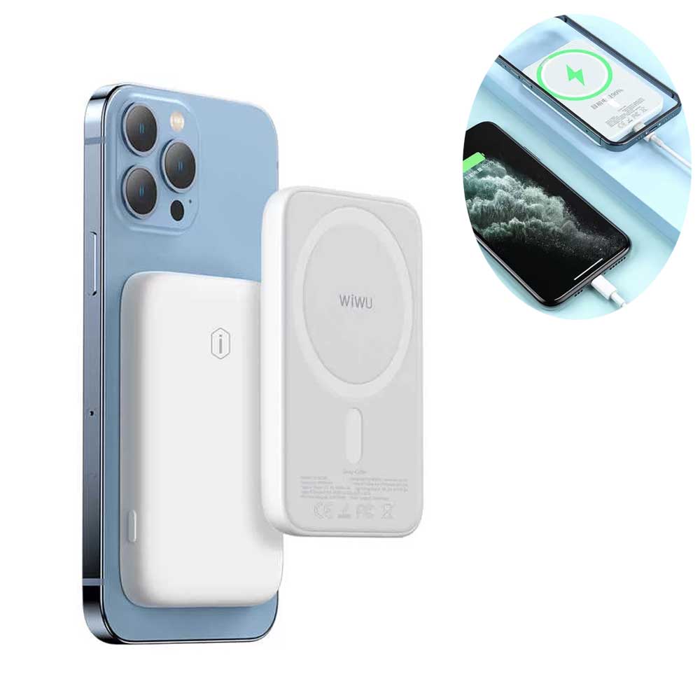 Wiwu Snap Cube Magnetic Wireless Power Bank 5000mah
