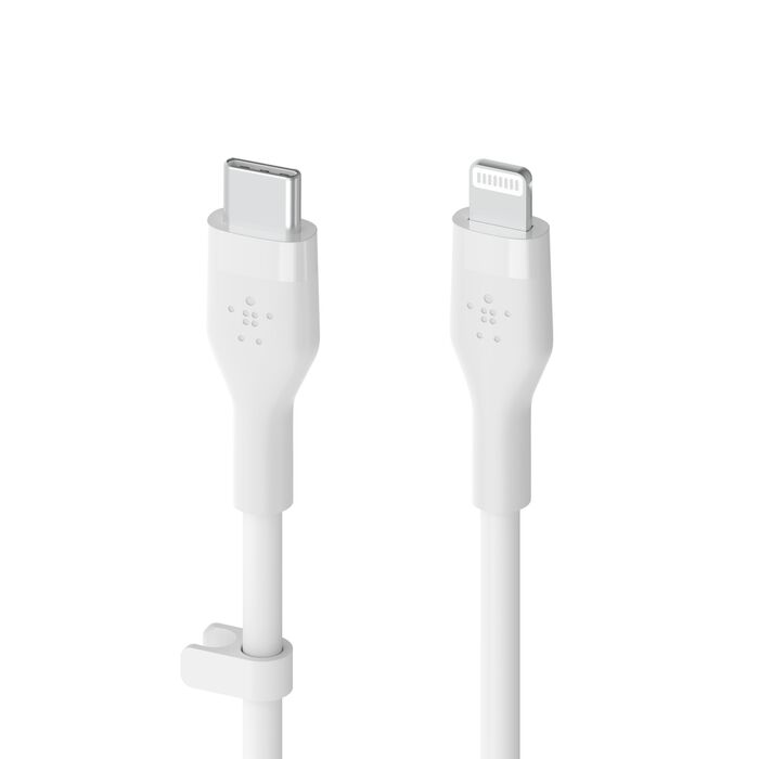 Belkin BOOSTCHARGE USB-C to Lightning Silicon Cable 1m - White
