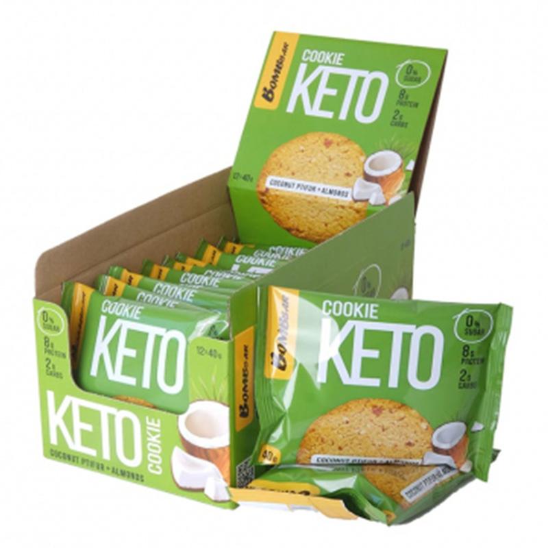 bombbar Keto Cookies Coconut Ptifur and Almond