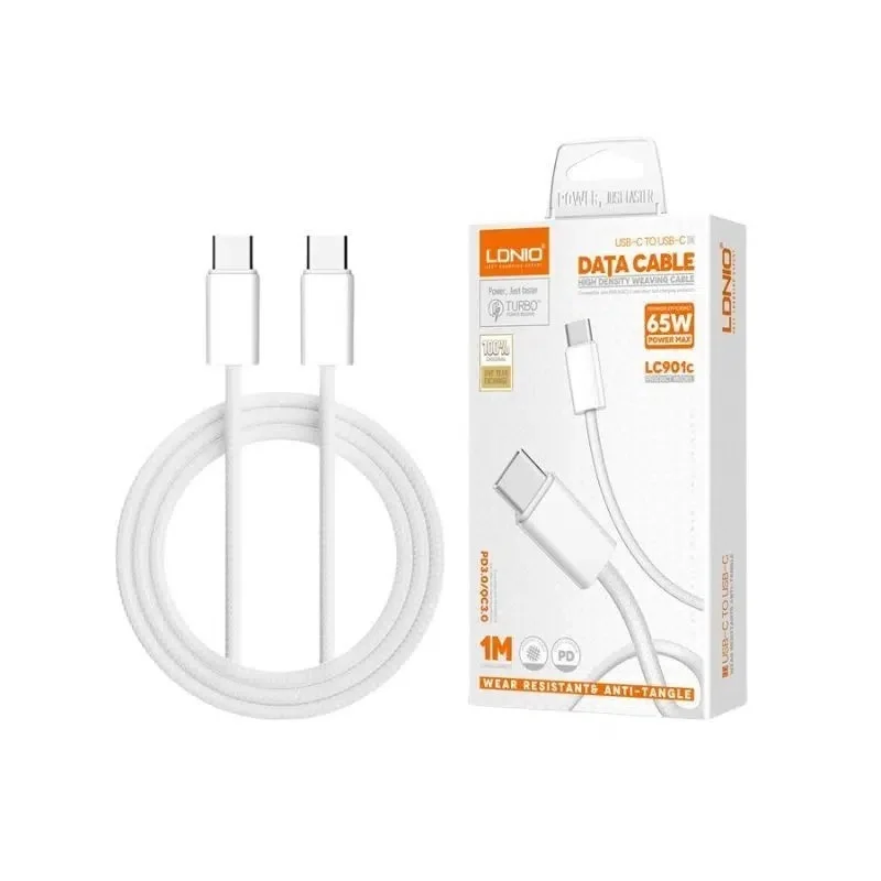 LDNIO LC901c 65W Type-c To Type-c 1meter Fast Charging Data Cable