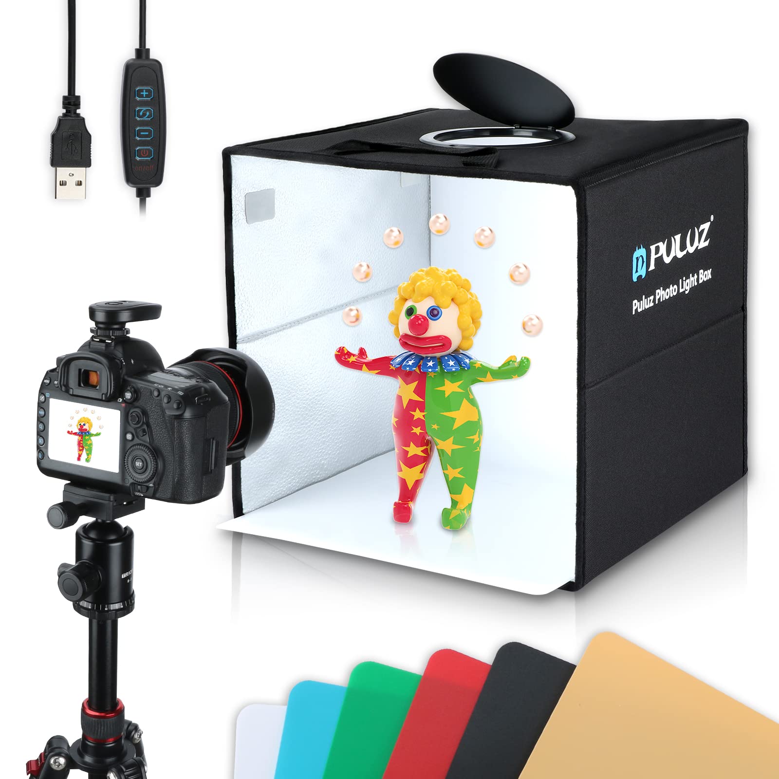 PhotoGraphy Box with lights w/ tripod