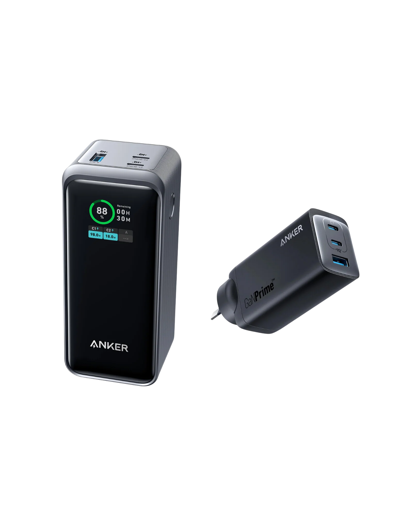 Anker Prime 20,000mAh Power Bank (200W) and 737 Charger (GaNPrime 120W)