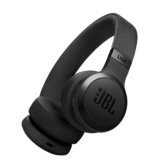 JBL Live 670NC On-Ear Noise Cancelling Bluetooth Headphones - Black