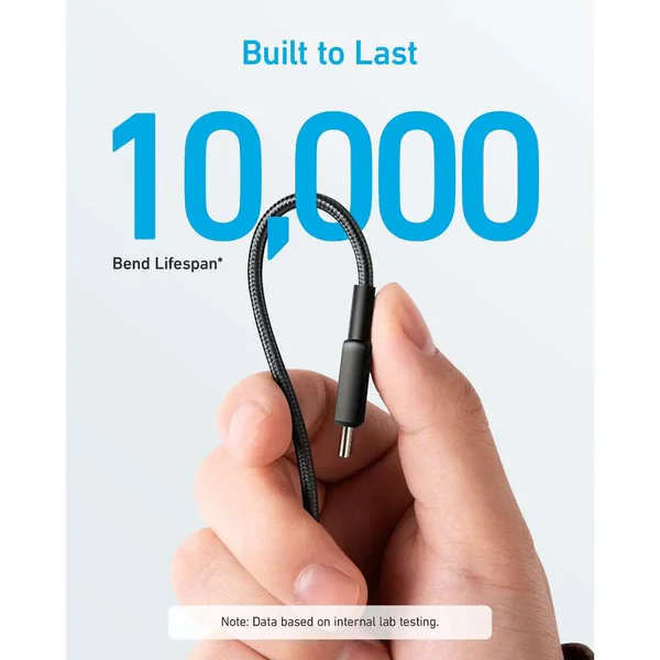 Anker 322 PowerLine USB C to USB C Braided 3ft/0.9m 60W Cable A81F5 image 3