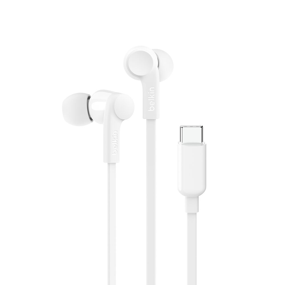 Belkin Soundform Wired Earbuds With Ucb-C Connector White