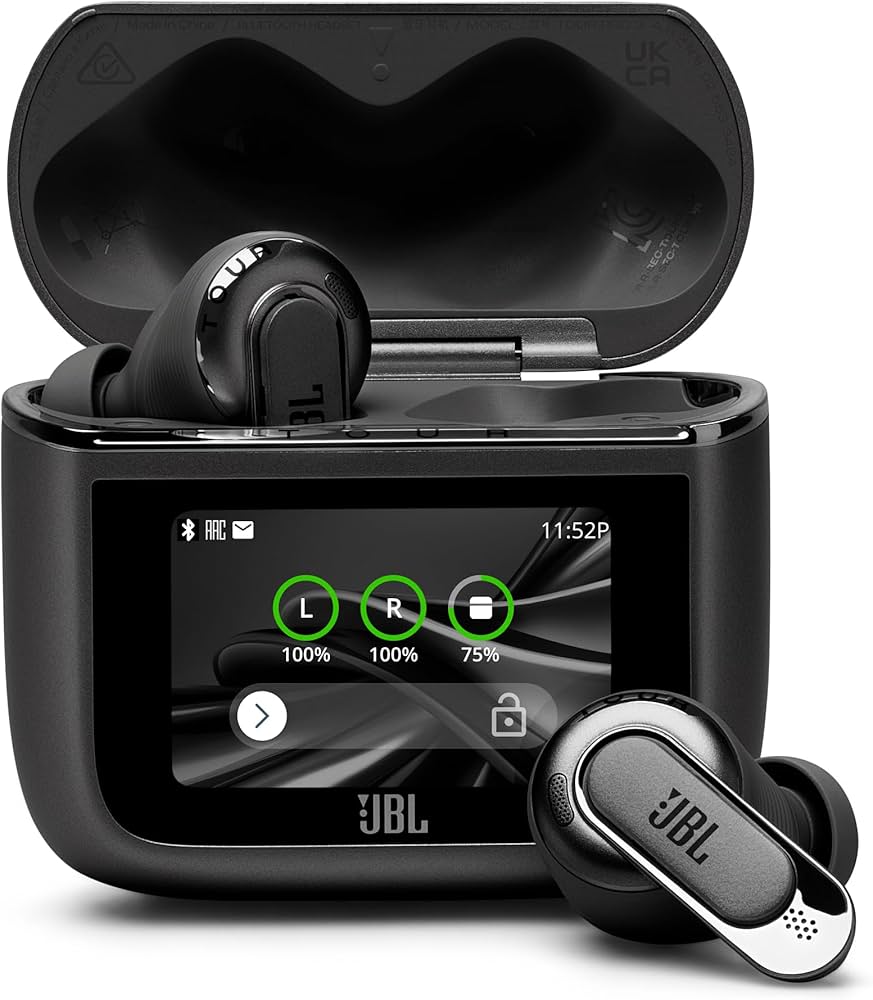 JBL Tour Pro 3 Wireless Bluetooth Noise-Cancelling Earbuds - Black