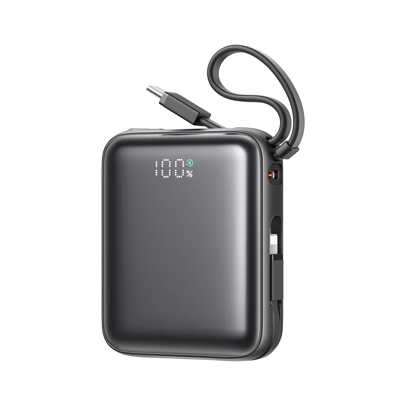 Joyroom JR-PBF27 10K Mini Powerbank with Built-in Lightning & USB-C Cable