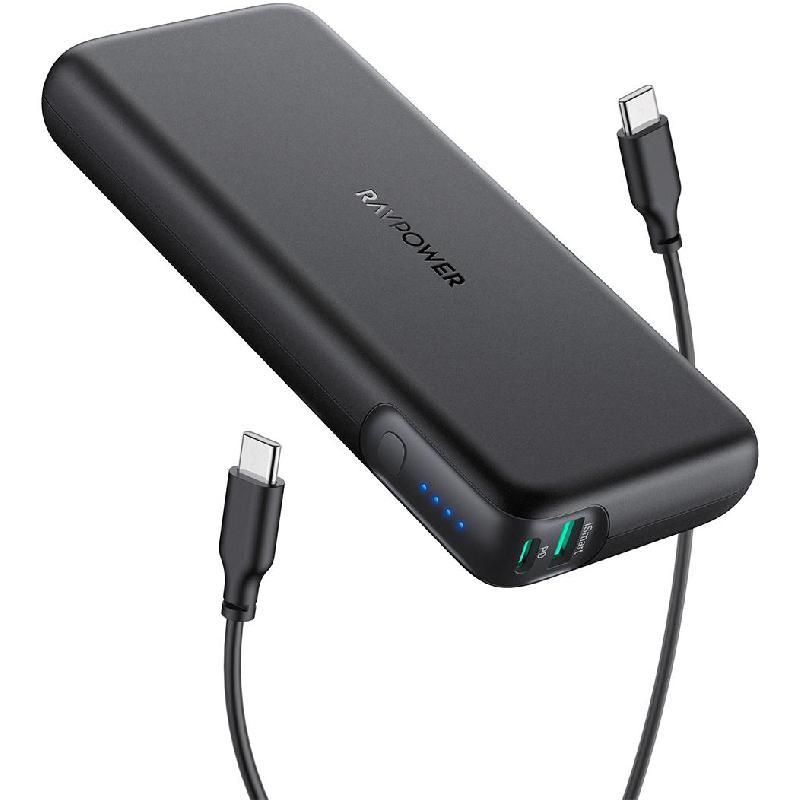 RAVPower Pioneer Battery 20000mAh 60W PD Technology - Black