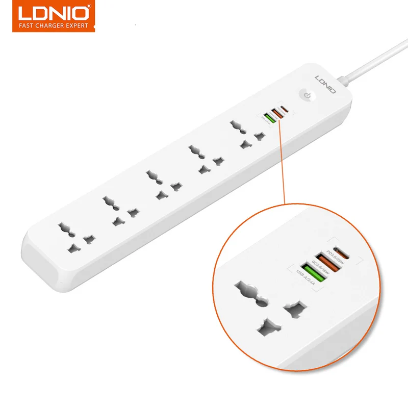 Ldnio SC5319 5PowerSockets 38W 200CM UK Plug