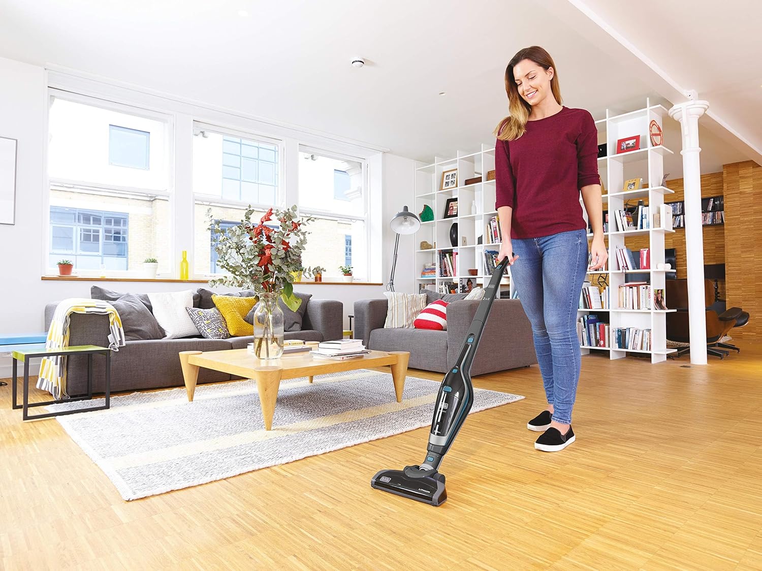 14.4V Li-ion 2-in-1 Cordless Stick Vacuum Cleaner with Intelligent Boost Mode