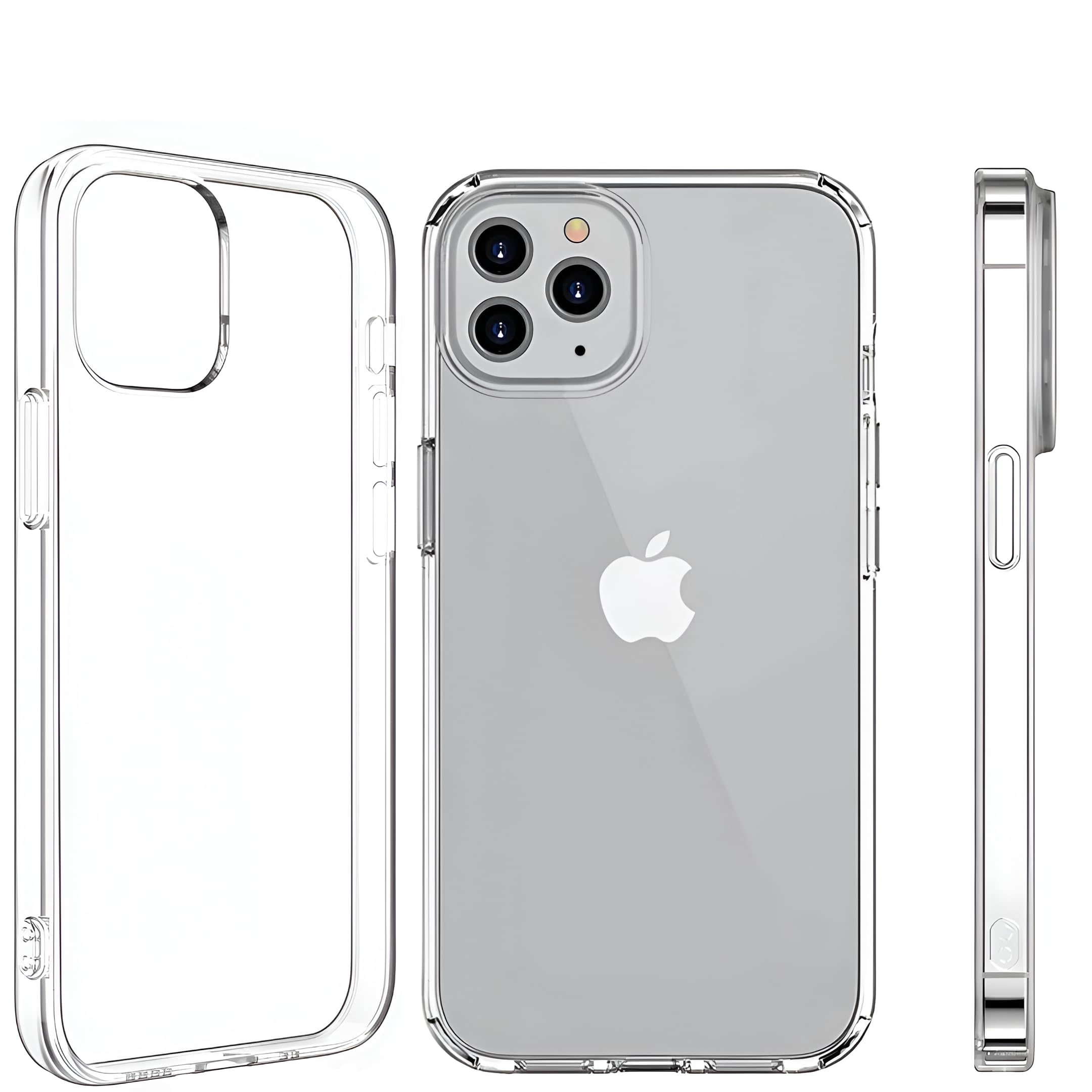 KEEPHONE Crystal Clear Transparent Slim Hard Back Cover for iPhone 13 Pro Max