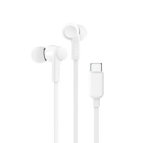 Belkin USB-C Wired Headphone - white