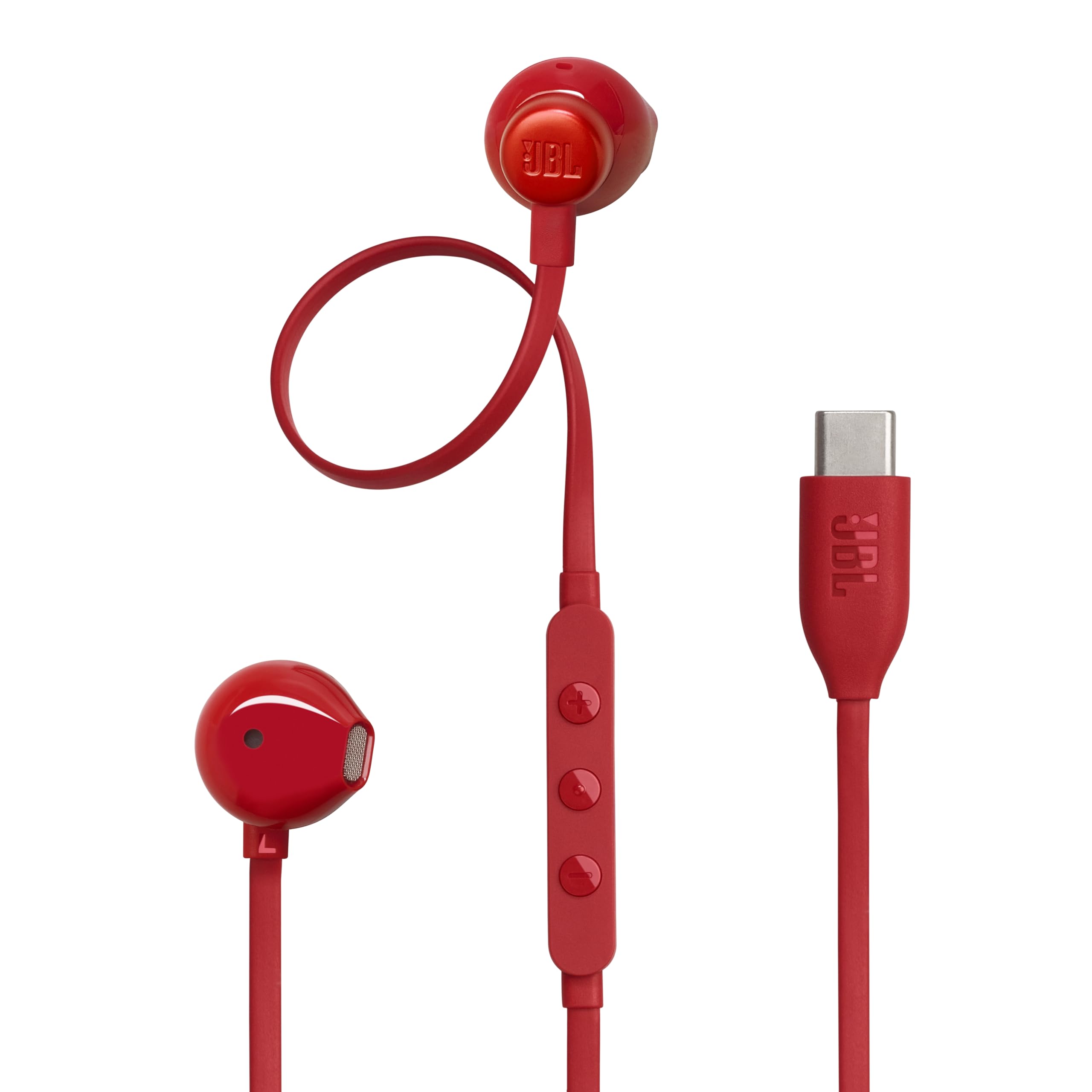 JBL Tune 305C USB-C Wired EarPhone - red