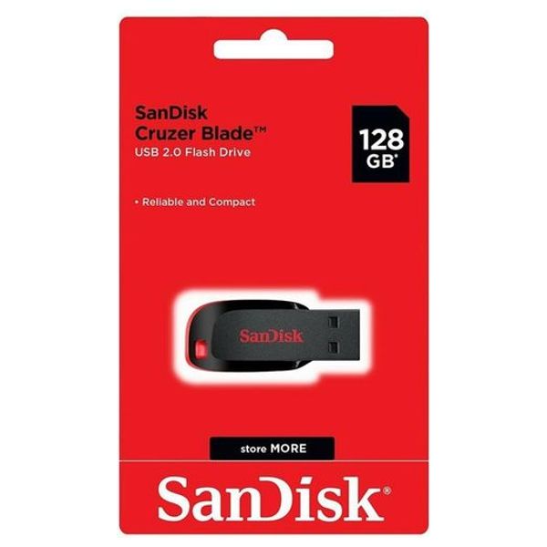SanDisk Cruzer Blade USB 2.0 Flash Drive - 128GB