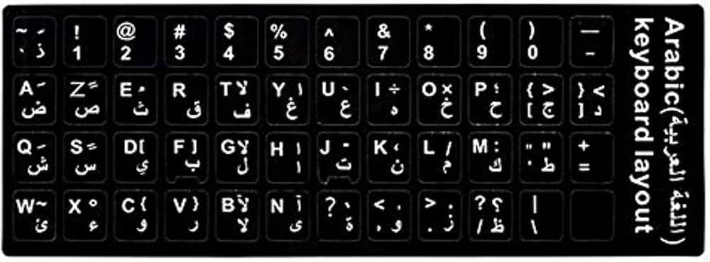 Arabic Letter Keyboard Stickers
