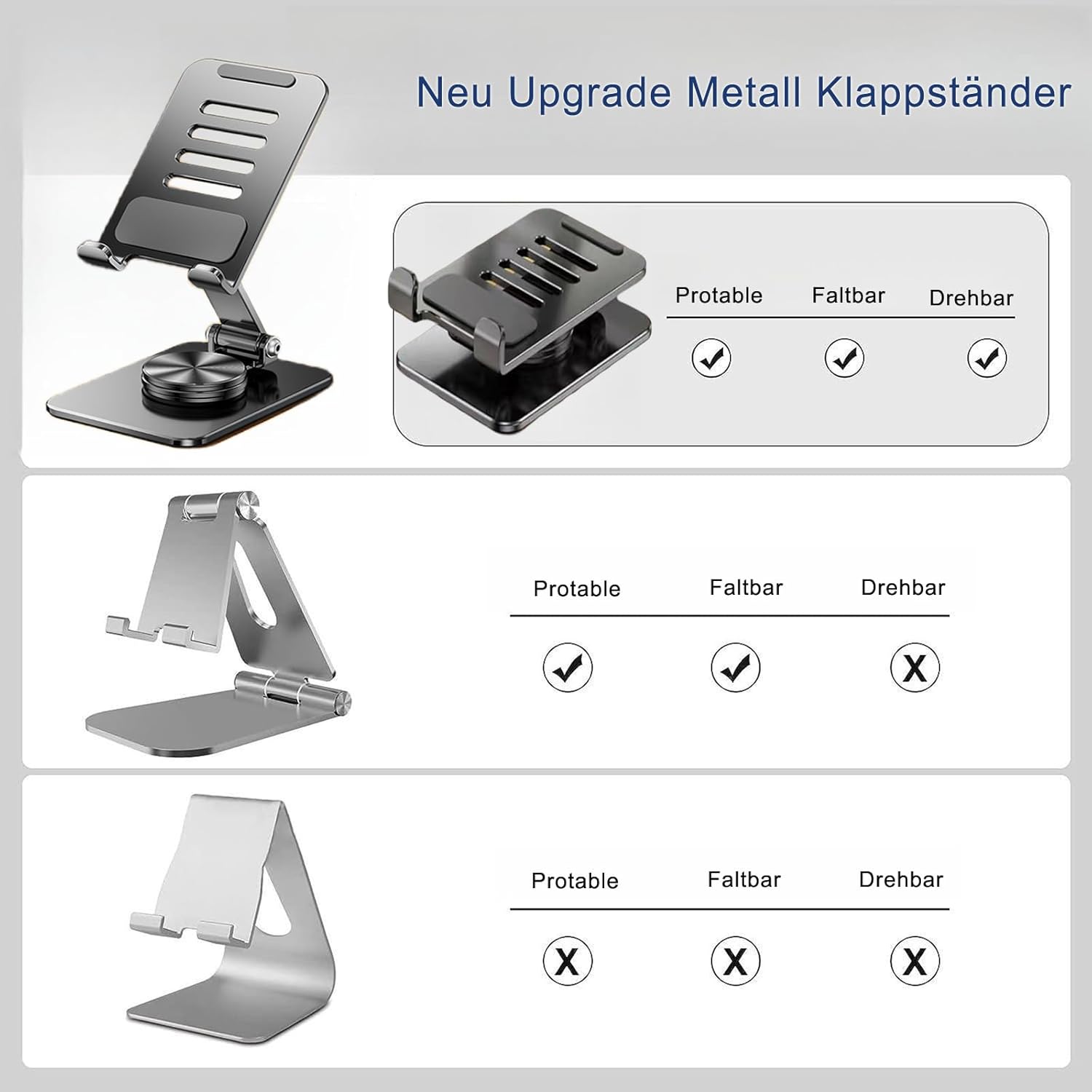 360 Degree Adjustable Foldable Mobile Phone Holder