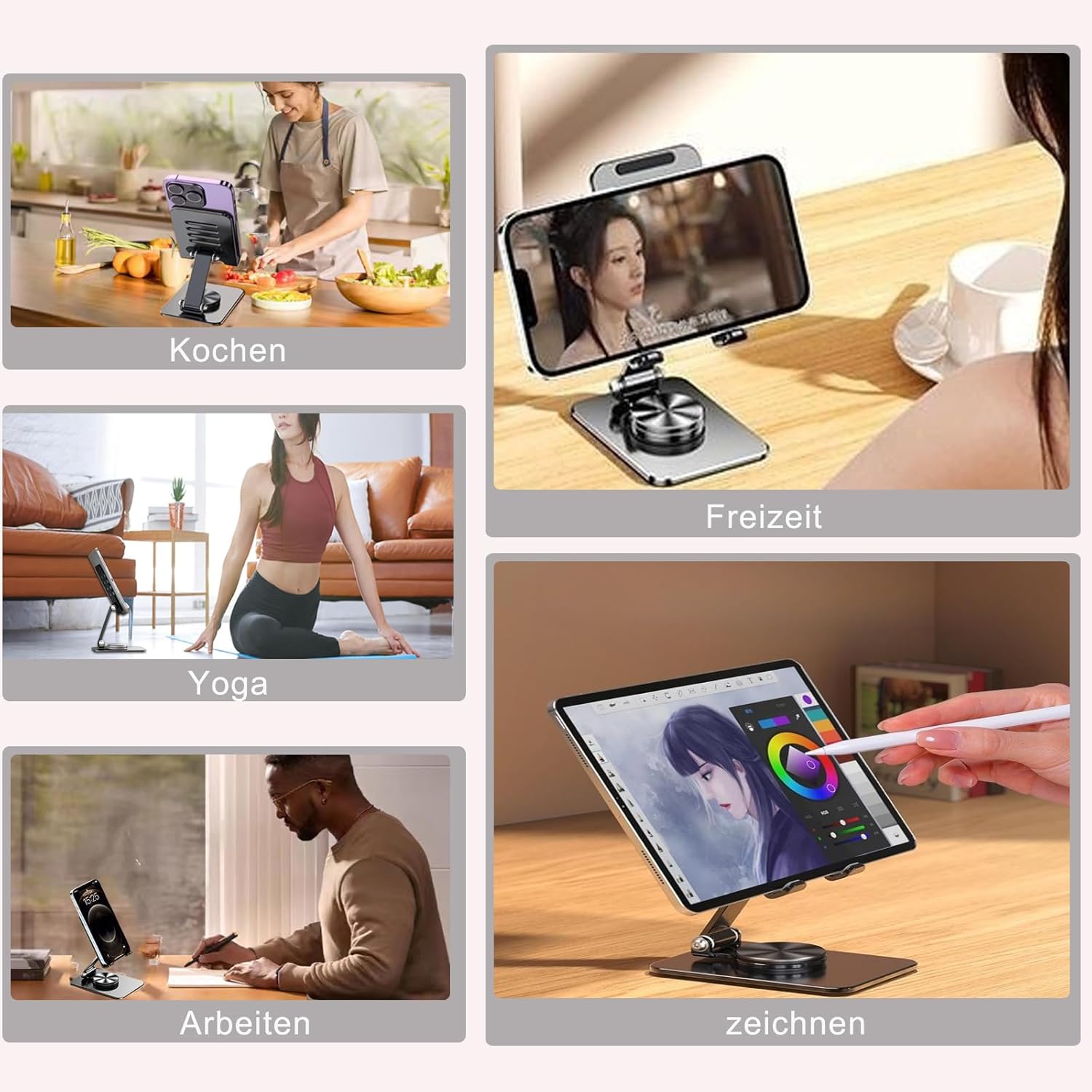 360 Degree Adjustable Foldable Mobile Phone Holder