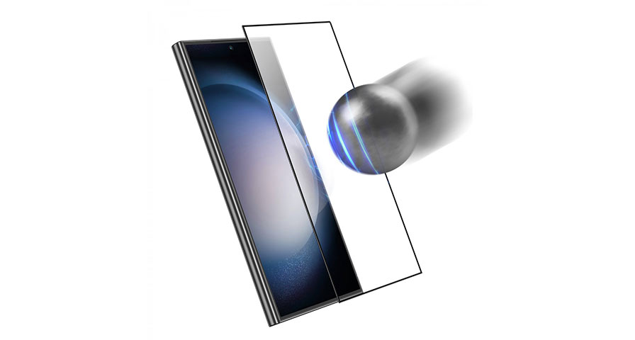 Green Lion S24 Ultra 9H Crystal Sheild Finger Print Unlock Tempered Glass-Clear