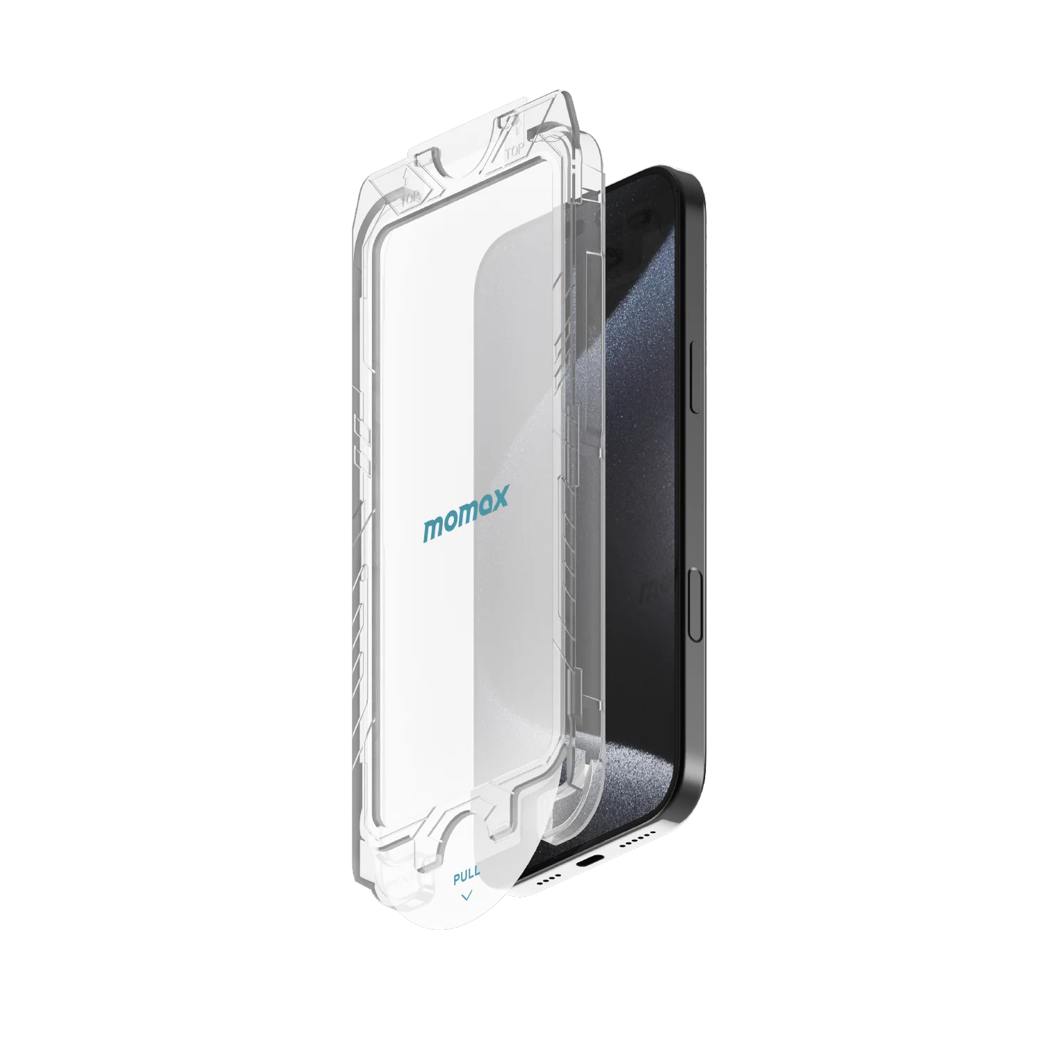 Momax GlassPro+ 3D Screen Protector for iPhone 16 Pro Max.