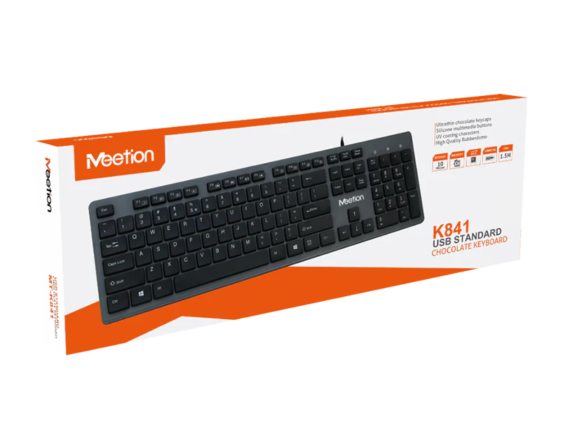 Meetion K841 Usb Ultrathin Arabic Keyboard