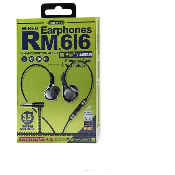 Remax Rm-616 Wired Earphones 3.5Mm