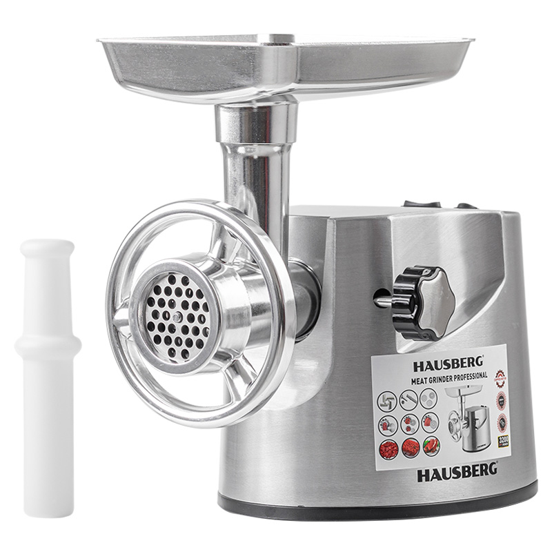 HAUSBERG HB-3445 - Meat Grinder - Silver