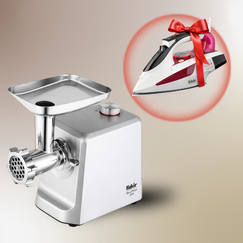 Fakir Steel Proof 1800w Meat Grinder + gift
