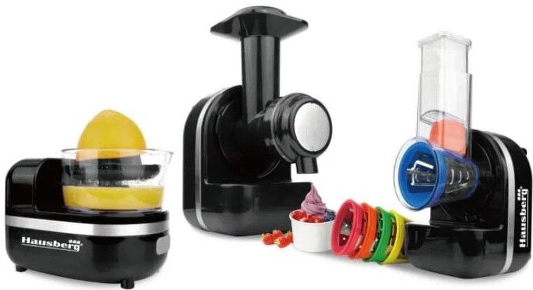 Hausberg Hb-7521ab 3 İn 1 Mini Kitchen Robot