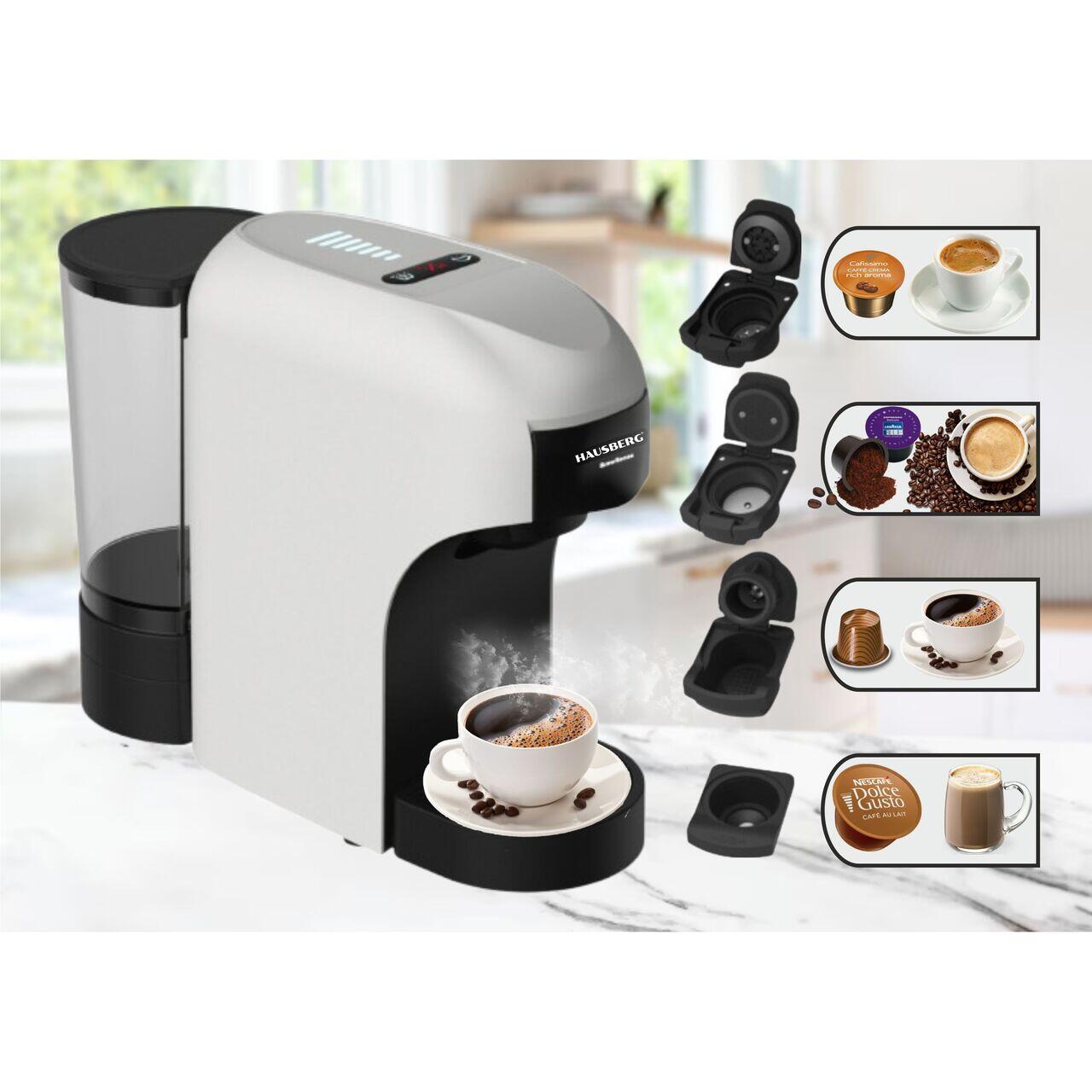 HAUSBERG HB-3735AB 4-in-1 Multi-Capsule Espresso Machine