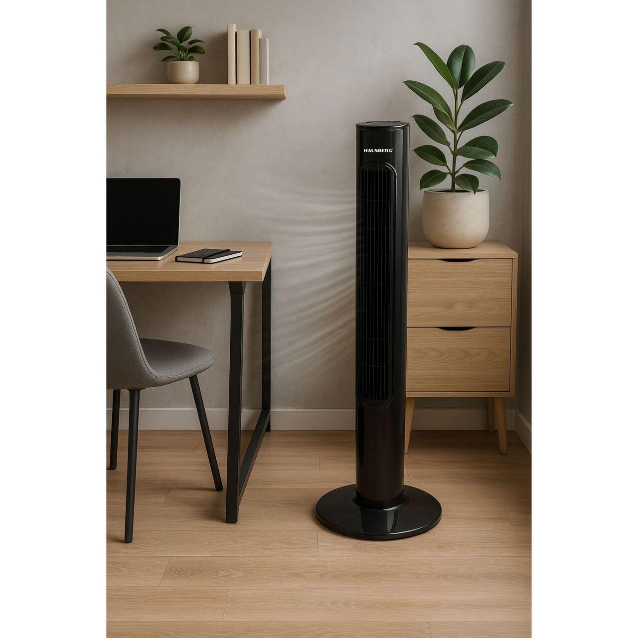 HAUSBERG HB-5951NG - Stand Fan - Black