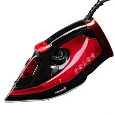 Iron Hausberg HB-7840RS, Ceramic Water Tank 300ml 2600W, Red/Black