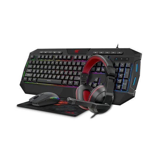 Havit KB501CM Gaming Combo 4 IN 1 (Keyboard + Mouse+ Headphone + Mouse Pad)
