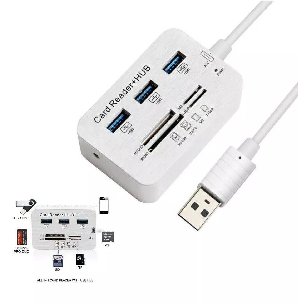 Hub 3.0/3.1 + Card Reader 3 Port USB
