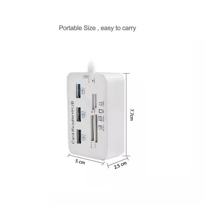 Hub 3.0/3.1 + Card Reader 3 Port USB