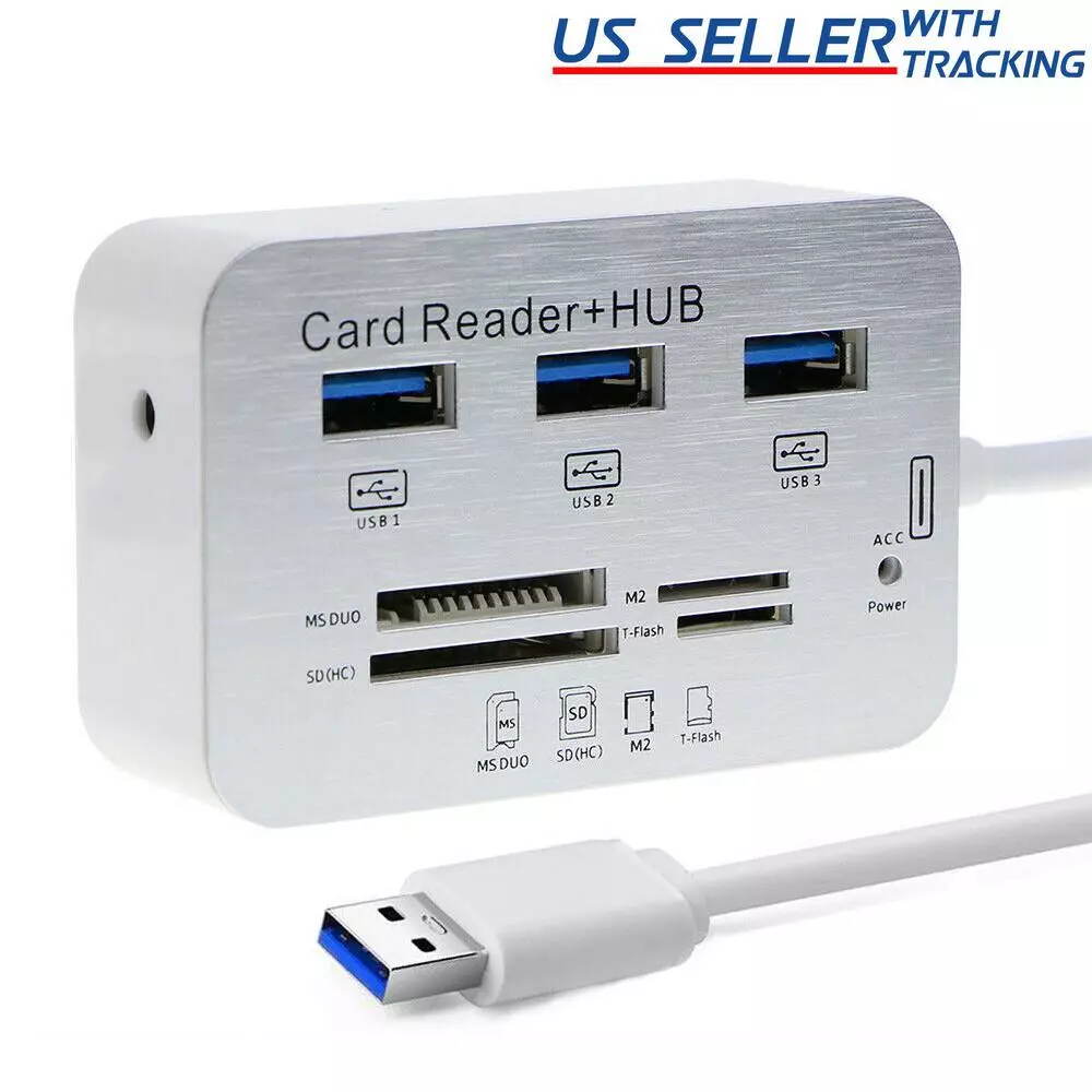 Hub 3.0/3.1 + Card Reader 3 Port USB