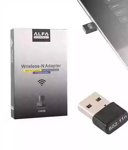Alfa - Usb Wireless-N Adapter Mini Wifi Card Lan 802.11N