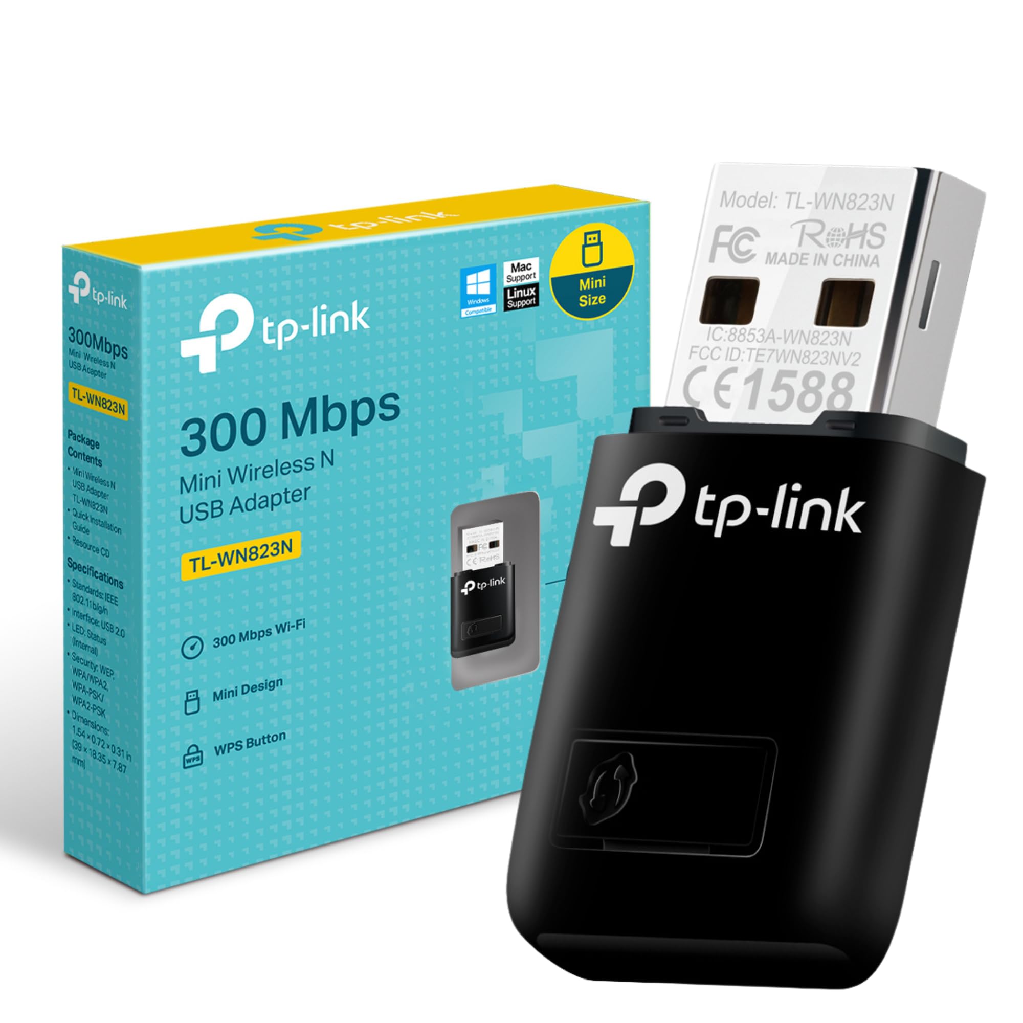 300Mbps Mini Wireless N USB Adapter
