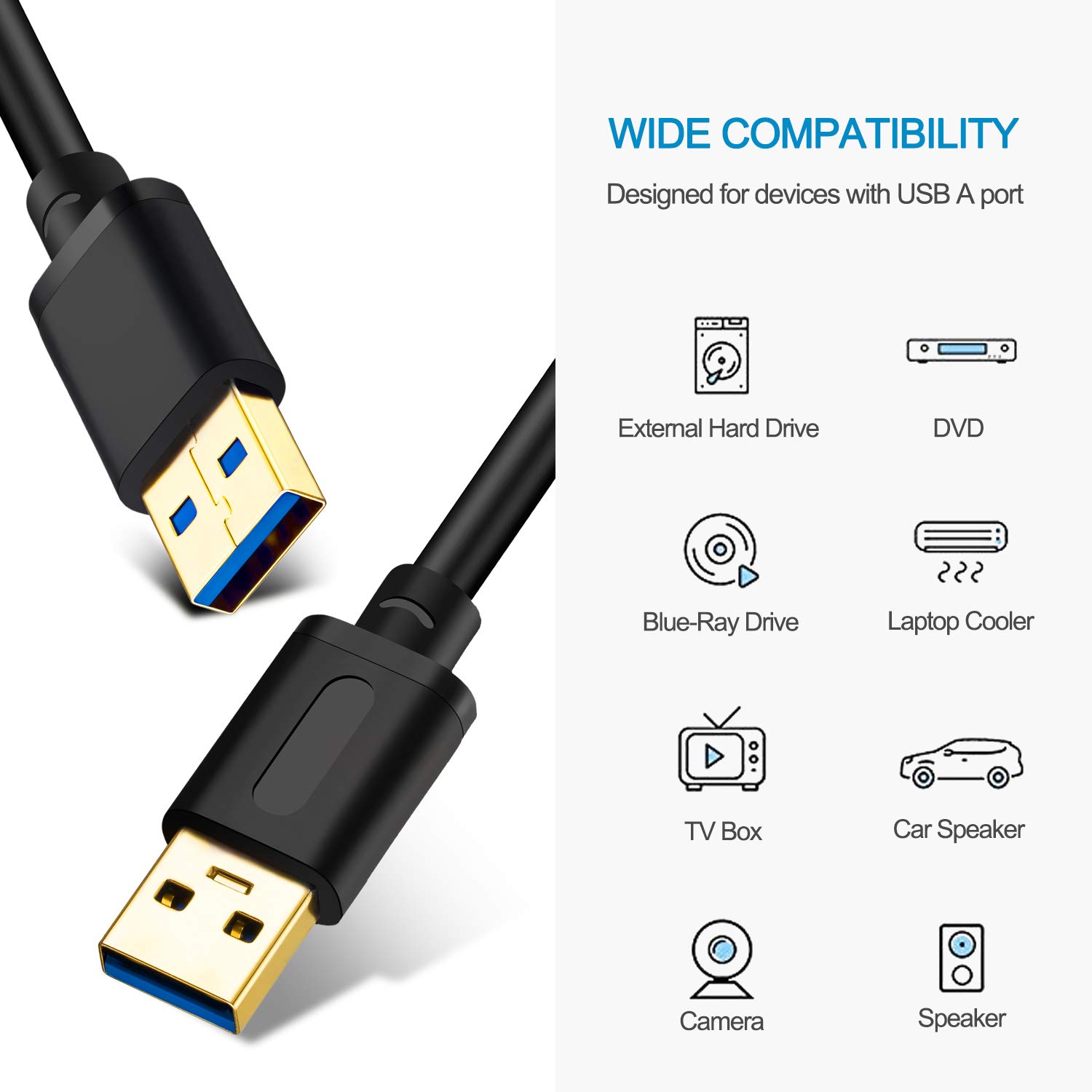 1M USB TO USB Cable