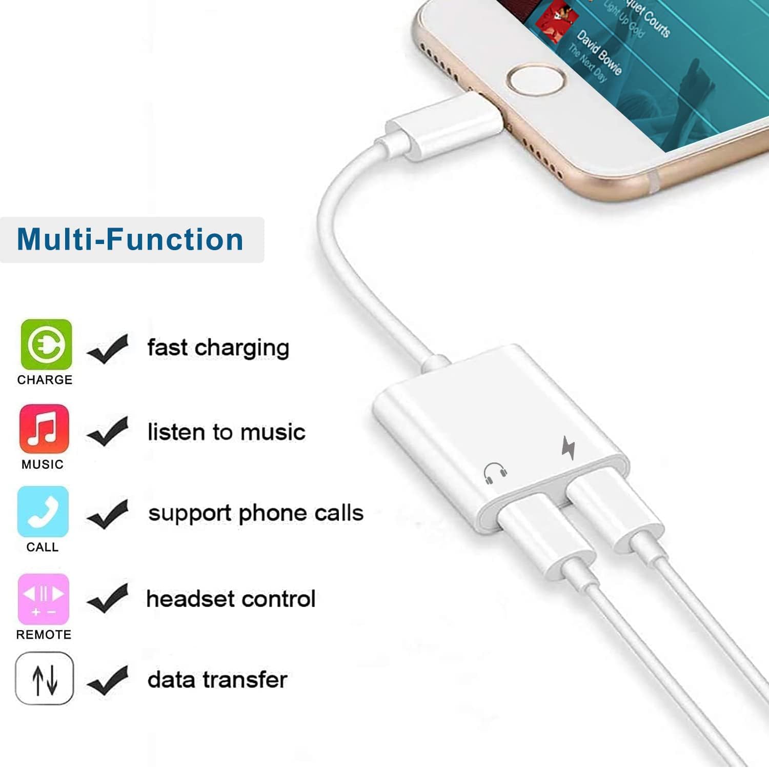 Dual Lightning charging & Audio