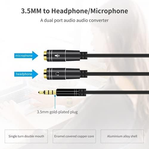 Aux 3.5mm to dual female