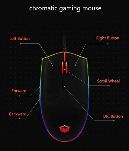 WIRED GAMING MOUSE 5+1 buttons / 1000-12000 CPI