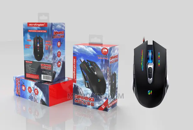 PROFESSIONAL WIRE GAMING MOUSE 800 - 1200 - 1600 - 2400 DPI 7 Buttons