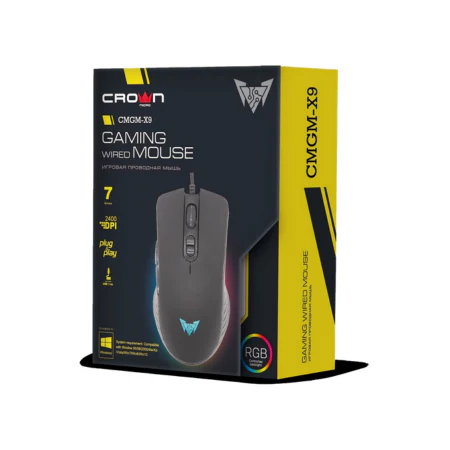 WIRED GAMING MOUSE 800-1200-1600-2400 DPI / 7 Buttons