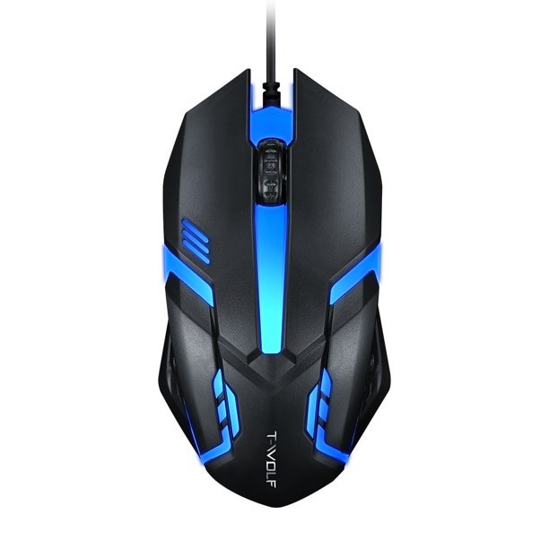 T-WOLF Wired Mouse V1 Colorful Light